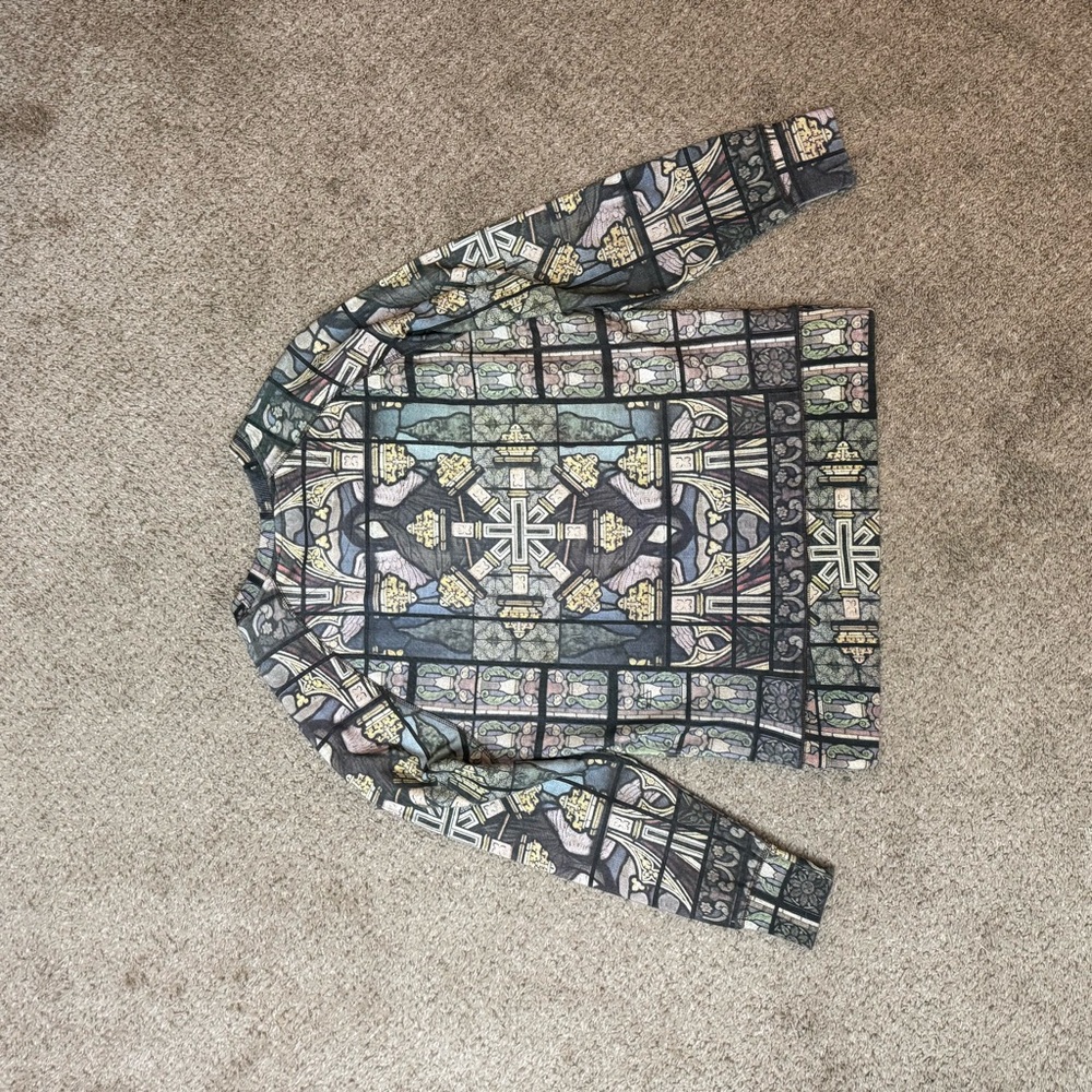 Eleven Paris Graphic Shirt with Stained Glass Design - Picture 6 of 7